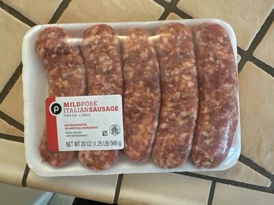 Mild Pork Italian Sausage Fresh Links, Mild Pork Italian