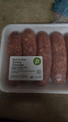 Hot Italian Turkey Sausage, Hot Italian