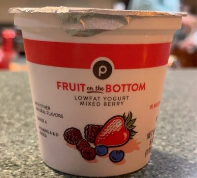 Mixed Berry Fruit On The Bottom Lowfat Yogurt, Mixed Berry