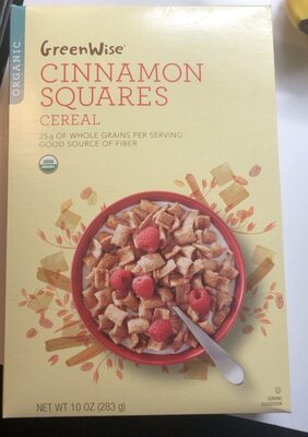 Cinnamon Squares Organic Cereal, Cinnamon Squares