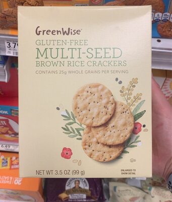 Multi-Seed Gluten-Free Brown Rice Crackers, Multi-Seed