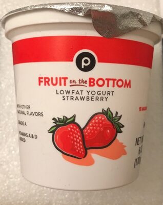 Strawberry Fruit On The Bottom Lowfat Yogurt, Strawberry
