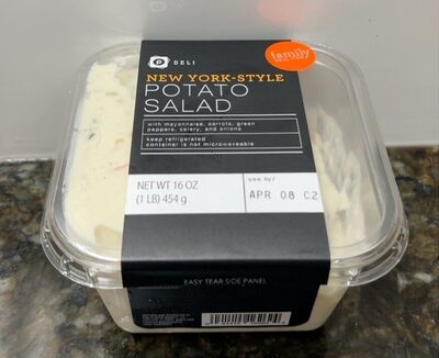 New York-Style Potato Salad With Mayonnaise, Carrots, Green Peppers, Celery, And Onions, New York-Style