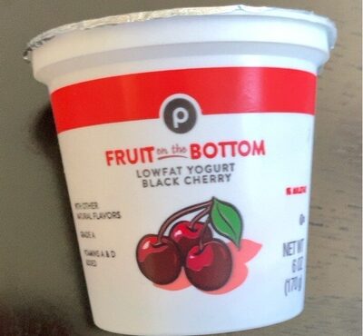 Black Cherry Fruit On The Bottom Lowfat Yogurt, Black Cherry