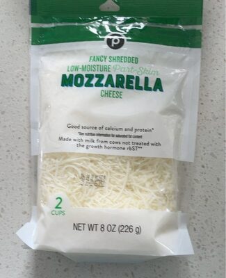 Mozzarella Fancy Shredded Low-Moisture Part-Skim Cheese, Mozzarella