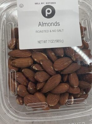 Roasted & No Salt Almonds, Roasted & No Salt