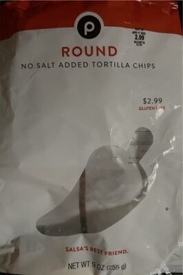 No Salt Added Round Tortilla Chips, No Salt