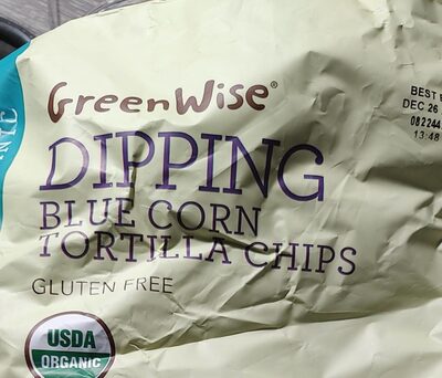 Blue Corn Dipping Tortilla Chips, Blue Corn