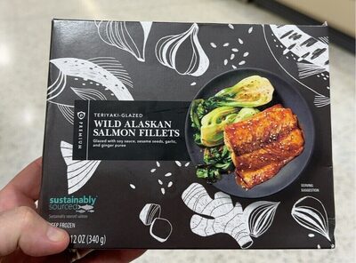 Teriyaki-Glazed Wild Alaskan Salmon Fillets, Teriyaki-Glazed