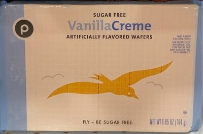 Vanilla Creme Flavored Sugar Free Wafers, Vanilla Creme