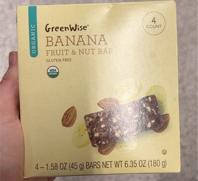 Banana Fruit & Nut Bar, Banana