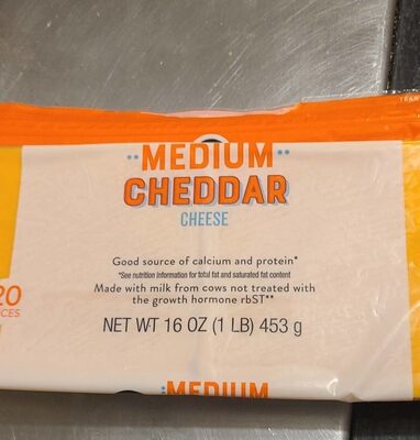 Medium Cheddar Cheese, Medium Cheddar