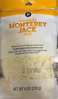 Monterey Jack Fancy Shredded Cheese, Monterey Jack