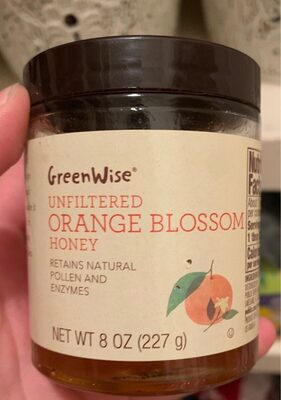 Orange Blossom Unfiltered Honey, Orange Blossom