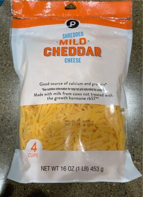 Shredded Mild Cheddar Cheese, Mild Cheddar