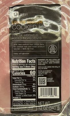 Lower Sodium Cooked Ham