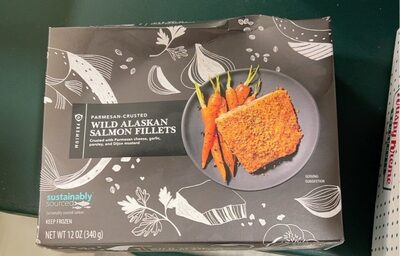 Parmesan-Crusted Wild Alaskan Salmon Fillets, Parmesan-Crusted
