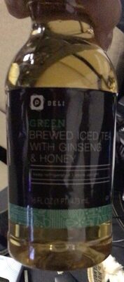 Green Brewed Iced Tea With Ginseng & Honey, Green With Ginseng & Honey