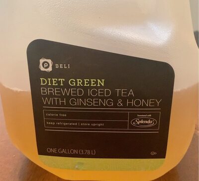 Diet Green Brewed Iced Tea With Ginseng & Honey, Diet Green