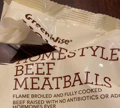 Homestyle Beef Meatballs, Homestyle Beef