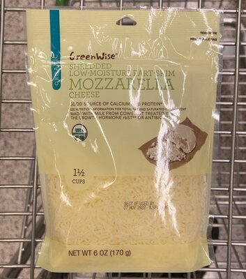 Mozzarella Low-Moisture Part-Skim Shredded Cheese, Mozzarella
