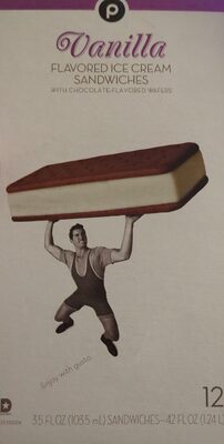 Vanilla Flavored Ice Cream Sandwiches, Vanilla