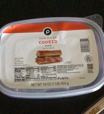 Thin Sliced Cooked Ham
