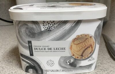 Caramel Premium Frozen Yogurt With Ribbons Of Caramel, Caramel