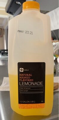 Natural Mango Flavored Lemonade, Natural Mango