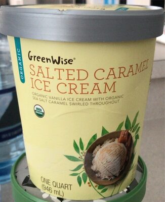 Salted Caramel Organic Ice Cream, Salted Caramel