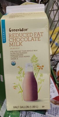 Reduced Fat Chocolate Milk, Chocolate