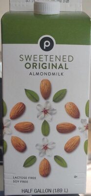 Original Sweetened Almond Milk, Original Sweetened