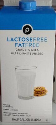 Ultra-Pasteurized Lactose Free Fat Free Grade A Milk