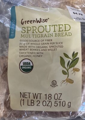 Sprouted Organic Multigrain Bread, Sprouted