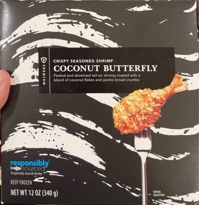 Coconut Butterfly Peeled And Deveined Tail-On Shrimp Coated With A Blend Of Coconut Flakes And Panko Bread Crumbs Crispy Seasoned Shrimp, Coconut Butterfly