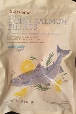 Wild Caught Coho Salmon Fillets, Coho Salmon