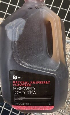 Natural Raspberry Flavored Brewed Iced Tea, Natural Raspberry