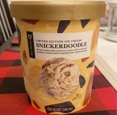 Snickerdoodle Brown Butter-Flavored Ice Cream With Cinnamon Graham Crumb Swirls And Graham Cookie Pieces, Snickerdoodle