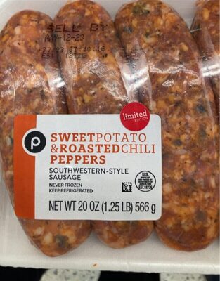 Sweet Potato & Roasted Chili Peppers Southwestern-Style Sausage, Sweet Potato & Roasted Chili Peppers