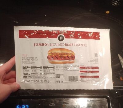 Jumbo Uncured Beef Frank