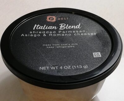 Italian Blend Shredded Parmesan, Asiago & Romano Cheeses, Italian Blend