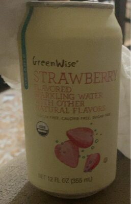 Strawberry Flavored Sparkling Water, Strawberry