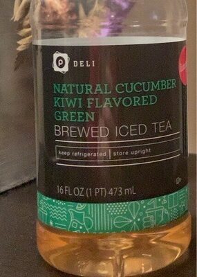 Cucumber Kiwi Flavored Green Brewed Iced Tea, Cucumber Kiwi