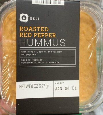 Roasted Red Pepper Hummus, Roasted Red Pepper