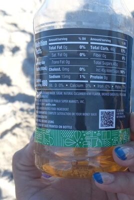 Cucumber Kiwi Green Flavored Brewed Iced Tea, Cucumber, Kiwi, Green