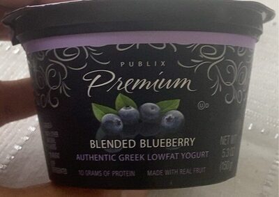 Blueberry Blended Authentic Greek Lowfat Yogurt, Blueberry