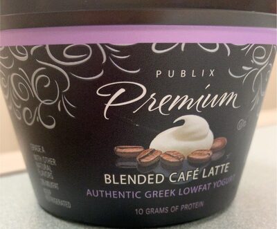 Cafe Latte Blended Authentic Greek Lowfat Yogurt, Cafe Latte