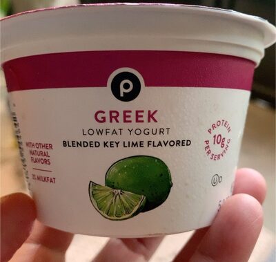 Key Lime Flavored Blended Authentic Greek Lowfat Yogurt, Key Lime