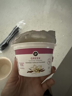 Vanilla Flavored Blended Authentic Greek Lowfat Yogurt, Vanilla