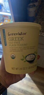 Plain Greek Fat-Free Yogurt, Plain